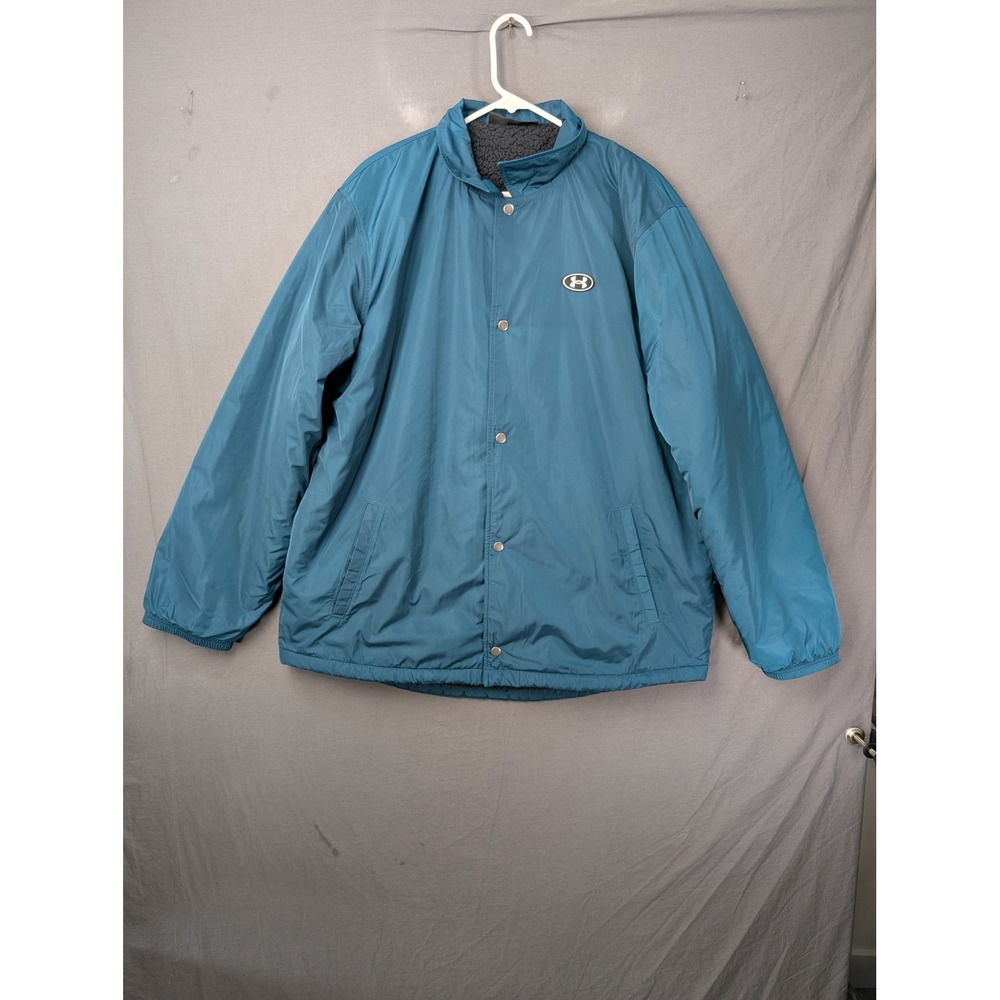 Under Armour Athletics Sherpa Lined Coaches Jacket Blue XL